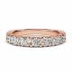 0.81ct VS/EF Round Diamond Half Eternity Ring