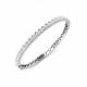 3.95ct SI1/G Round cut Diamonds Fancy Bangle in 18k White Gold