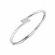 0.36ct SI2/G Round cut Diamonds 3 Stone Bangle in 9k White Gold