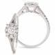 0.65ct VS/EF Modern Round Diamond Designer Ring