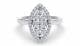 0.45CT VS/FG Round Diamond Cluster Ring