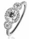 1.30ct VS/E-F Modern Round Diamond Designer Ring