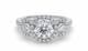 1.40ct VS/EF Round Diamond Cluster Ring