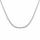 8.10ct SI2/G Round cut Diamond Tennis Necklace in 18k White Gold