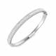 2.23ct SI2/G Baguette cut Diamonds Baguette & Brilliant Bangle in 18k White Gold