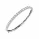 1.50ct SI2/G Round cut Diamonds Fancy Bangle in 9k White Gold