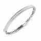 1.95ct SI2/G Round cut Diamonds Channel Set Bangle in 9k White Gold