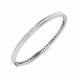 1.46ct SI2/G Round cut Diamonds Channel Set Bangle in 9k White Gold