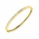 1.46ct SI2/G Round cut Diamonds Channel Set Bangle in 9k Yellow Gold