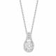 1.40ct VS/DE Stylish Oval Diamond Designer Pendant