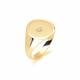 Round Diamond Gents Oval Signet Ring