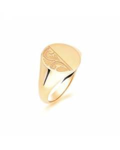 9ct Yellow Gold, Gents Signet Ring, Size T