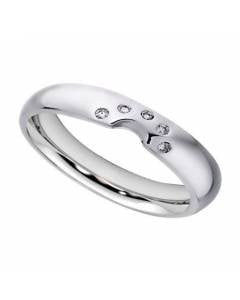 0.10ct VS/FG Round Diamond Shaped Wedding Band