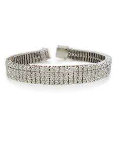 6.00CT VS/FG Round Diamond Triple Row Bracelet