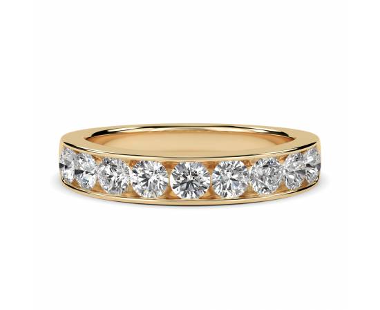 0.80ct VS/EF 3.5mm Round Diamond Half Eternity Ring