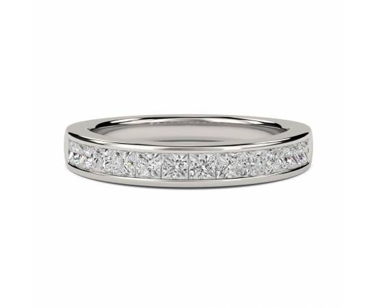 0.75ct VS/EF 3.5mm Princess Diamond Half Eternity Ring