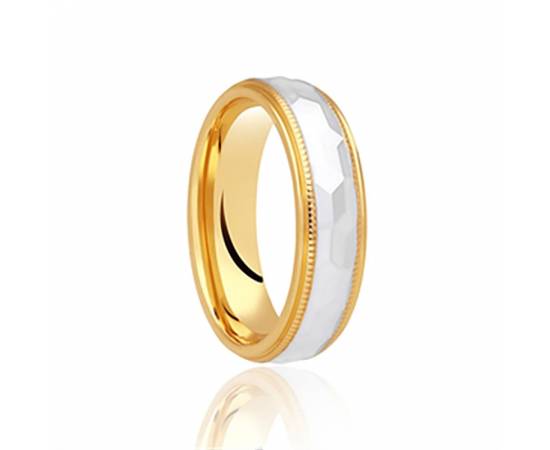 5mm Two Tone Wedding Ring