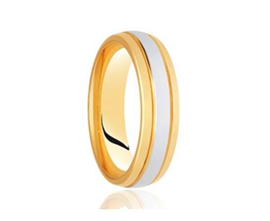 Two Tone Wedding Ring