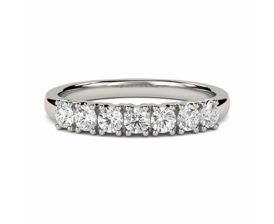1.08CT SI1/F 7 Stone Diamond Ring