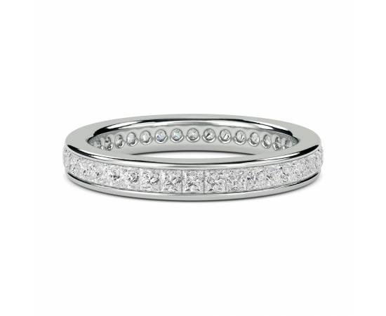 1.05ct VS/EF 3mm Princess Diamond Full Eternity Ring