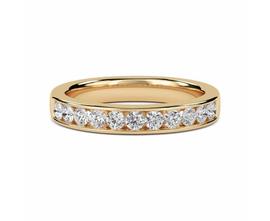 0.40ct VS/EF 3mm Round Diamond Half Eternity Ring