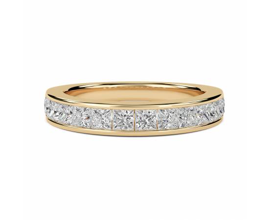 1.00ct VS/EF 4mm Princess Diamond Half Eternity Ring