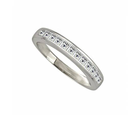 0.35ct VS/EF 3mm Elegant Princess Diamond Eternity Ring
