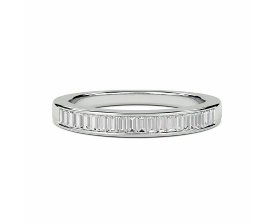 0.35ct VS/FG 3.5mm Elegant Baguette Diamond Eternity Ring