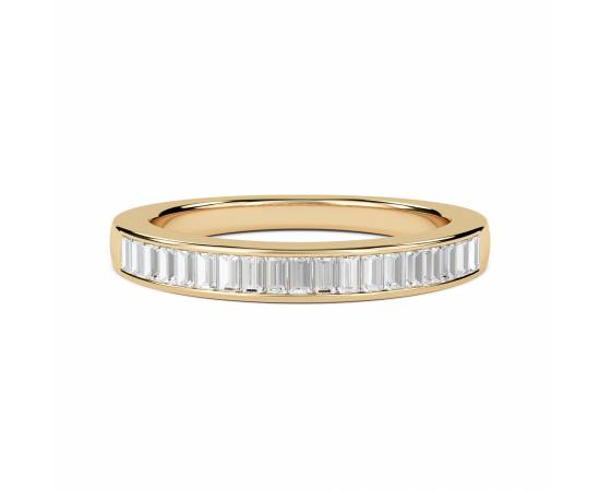 0.50ct VS/EF 3.5mm Baguette Diamond Half Eternity Ring