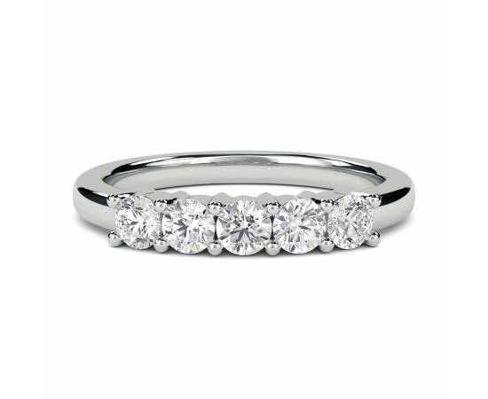 1.00CT SI1/F Round Diamond 5 Stone Ring