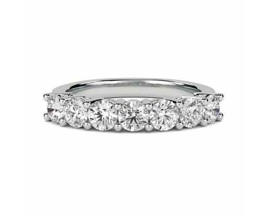 0.54CT VVS/EF Round Diamond 7 Stone Ring