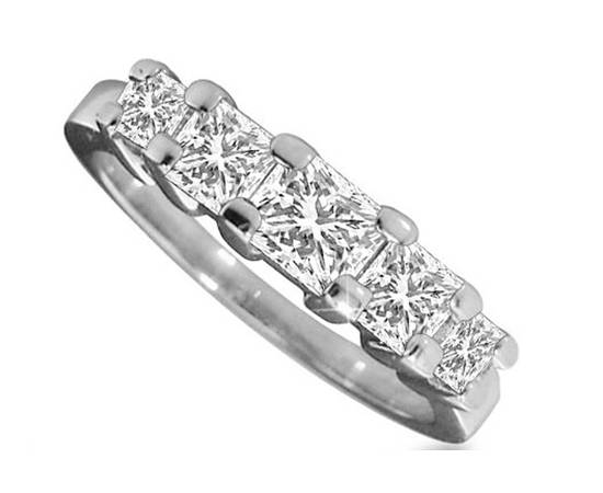 0.50CT VS1/F Princess Diamond Eternity Ring