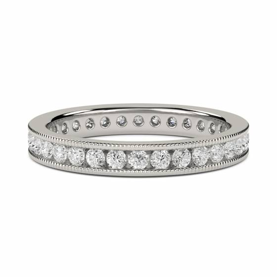 0.75ct VS/EF 3mm Elegant Round Lab Grown Diamond Full Eternity Ring