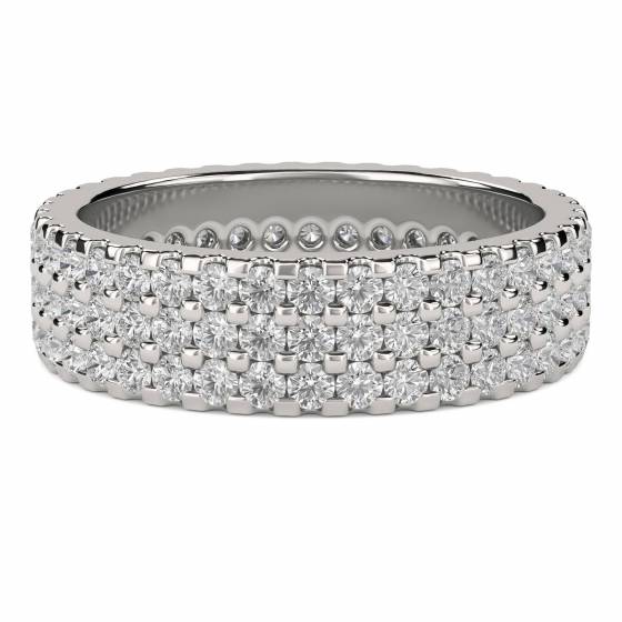 LAB GROWN 1.25CT VS/EF Round Diamond Full Eternity Ring